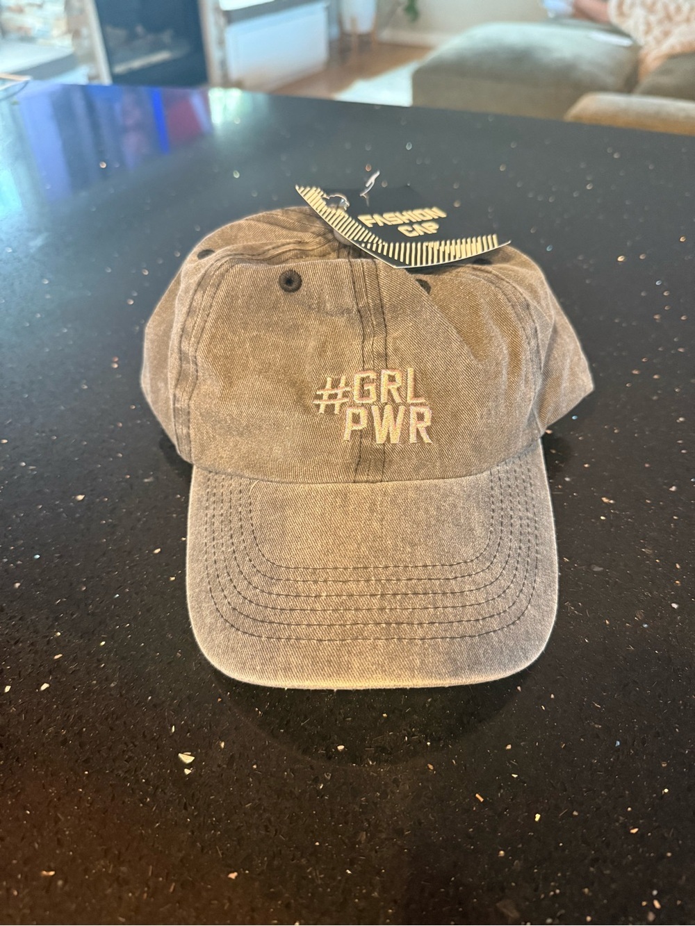 #GRL PWR Washed Gray Baseball Cap